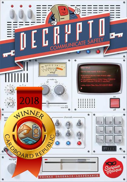 Decrypto wygrało Laur Republiki w kategorii najlepszej gry towarzyskiej 2018!